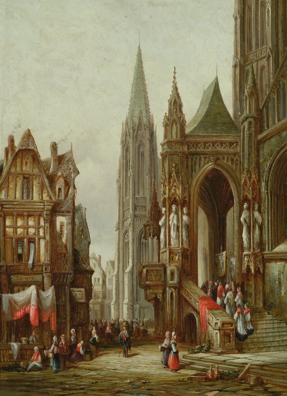 Kirkelig prosesjon inn i en katedral av Henry Thomas Schafer