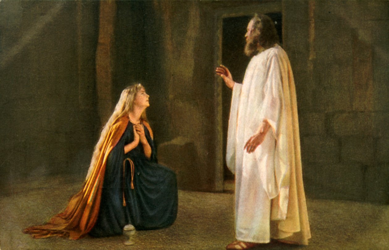 Jesus viser seg for Maria Magdalena, 1922. av Henry Traut
