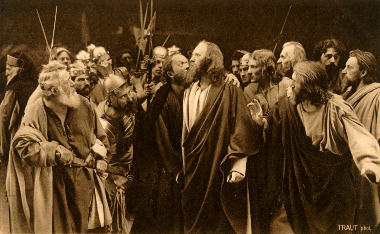 Judas forråder sin herre, 1922. av Henry Traut