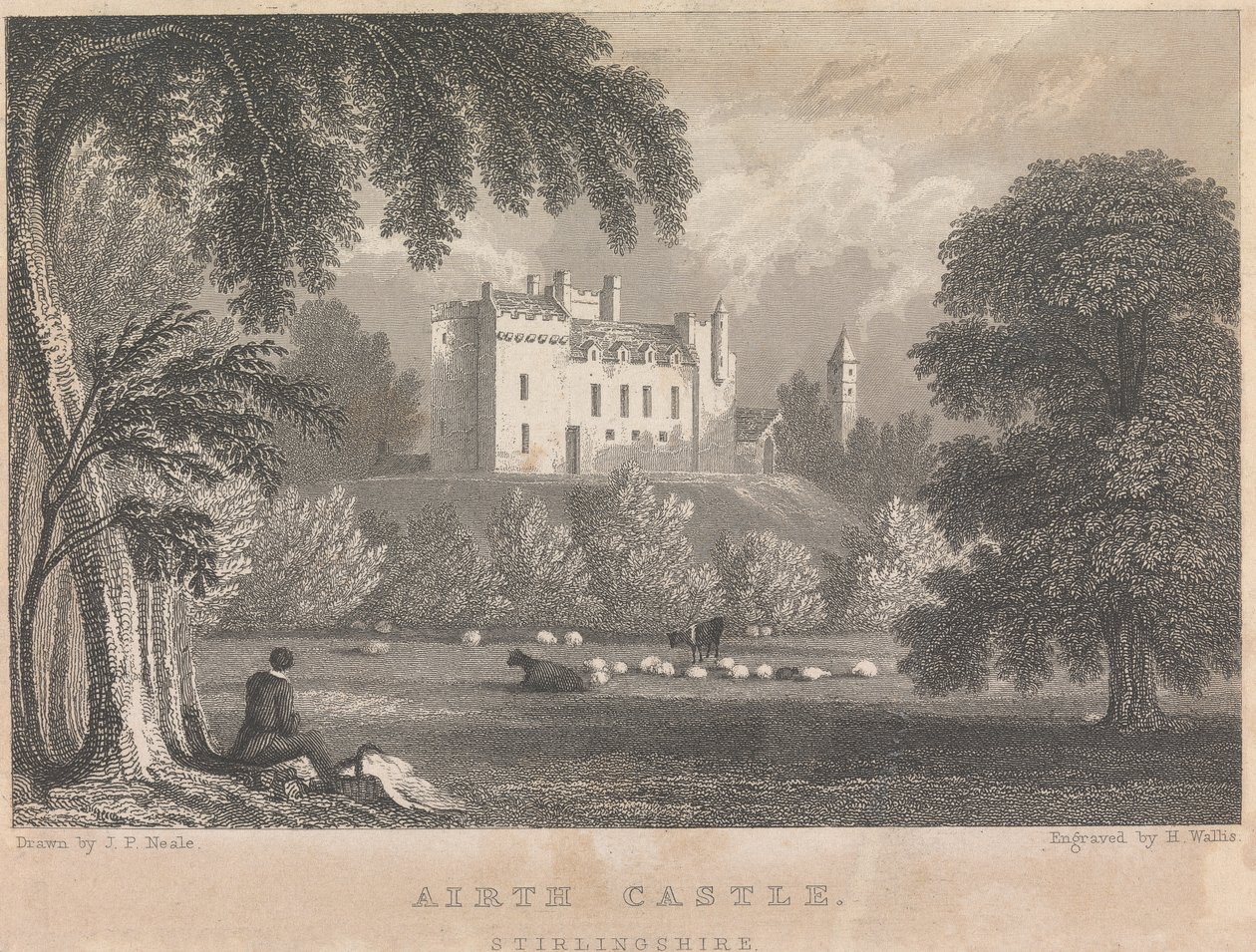 Airth Castle, Stirlingshire; side 4 (bind én) av Henry Wallis