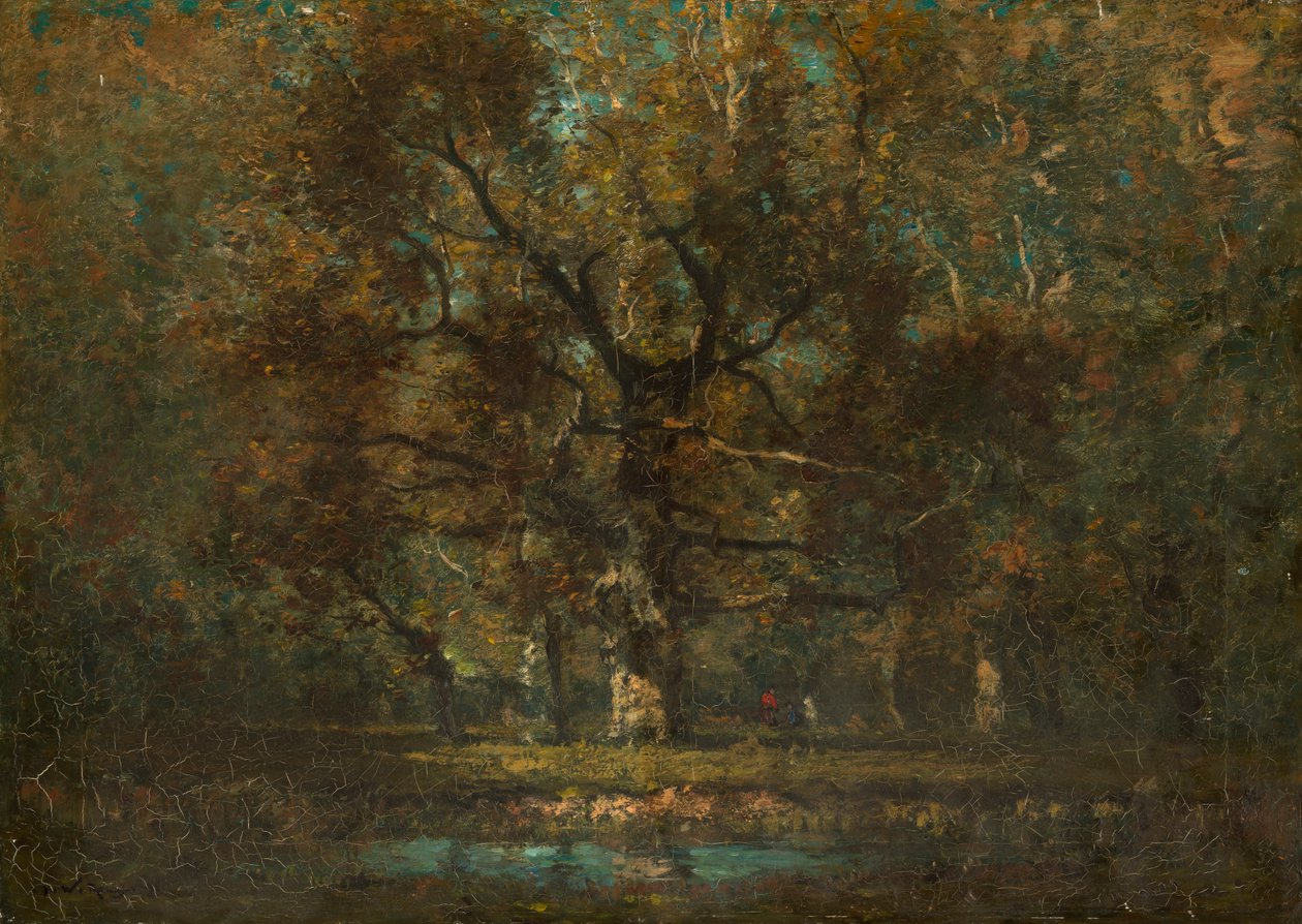 Eiketre, 1895. av Henry Ward Ranger