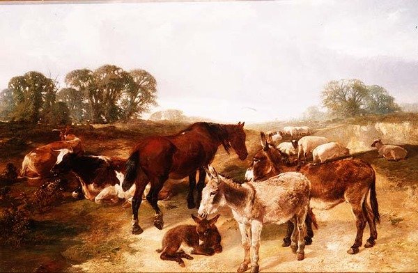 En samling på Hampstead Heath av Henry Weekes