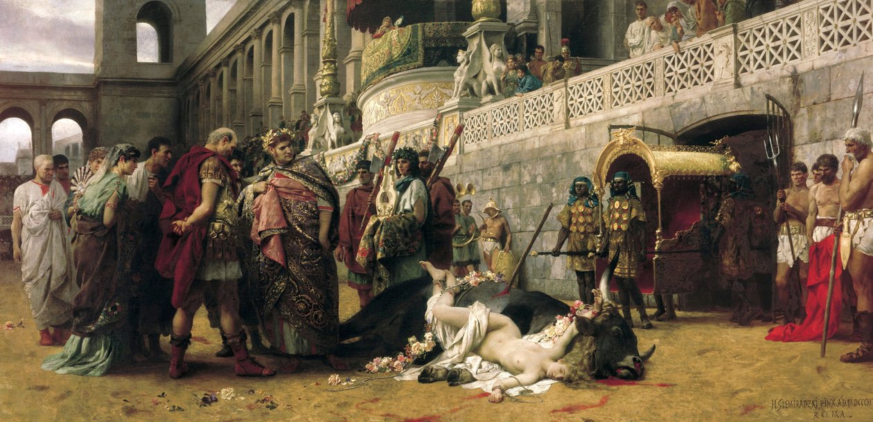 A Christian Dirce, 1897. av Henryk Siemiradzki