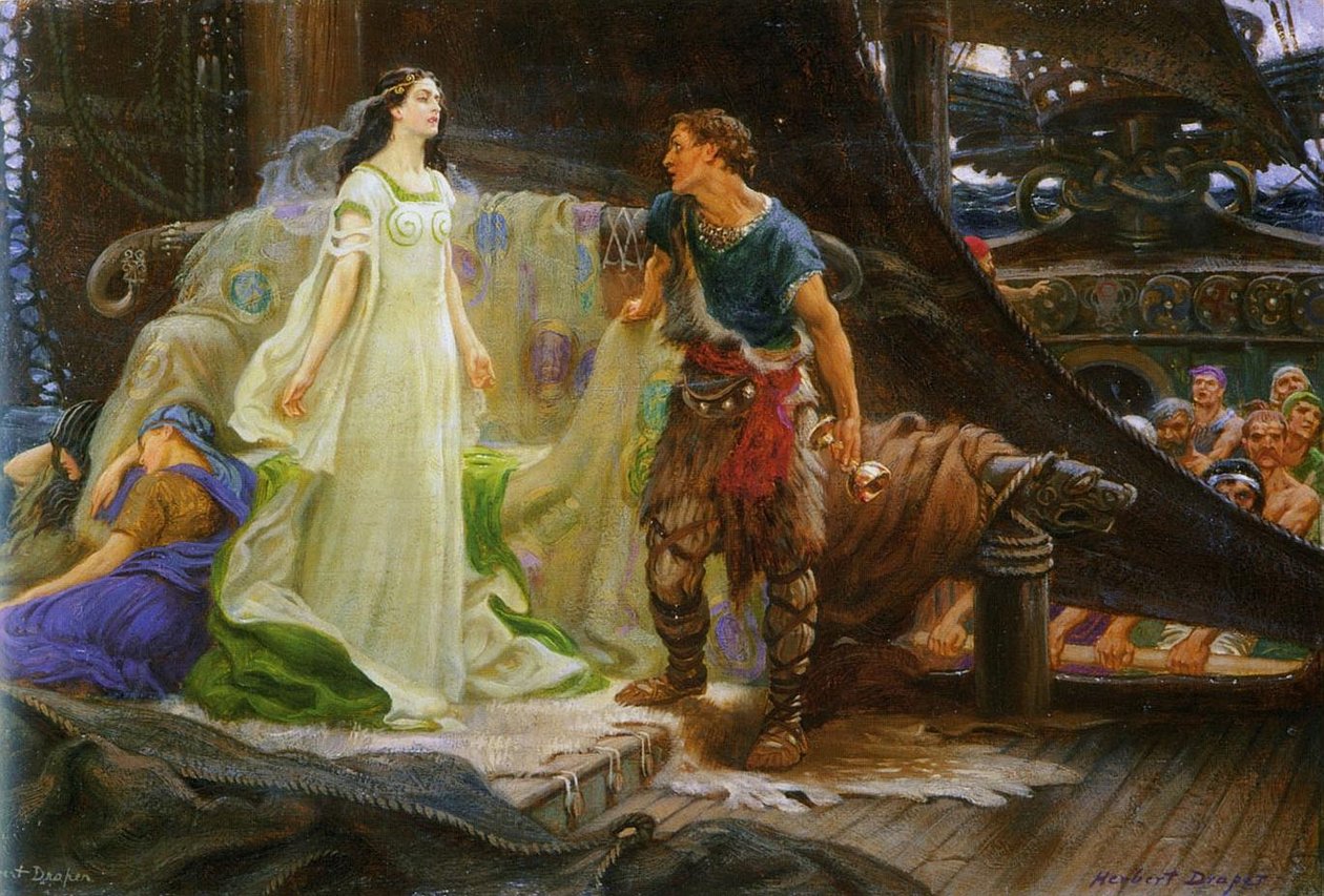 Tristan og Isolde Francais: Tristan et Iseult Polski: Tristan i Izolda av Herbert James Draper