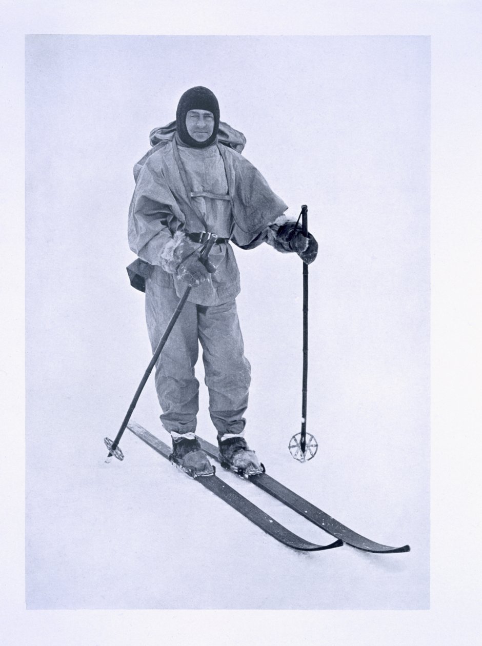 Kaptein Scott (1868-1912) på Skis under 