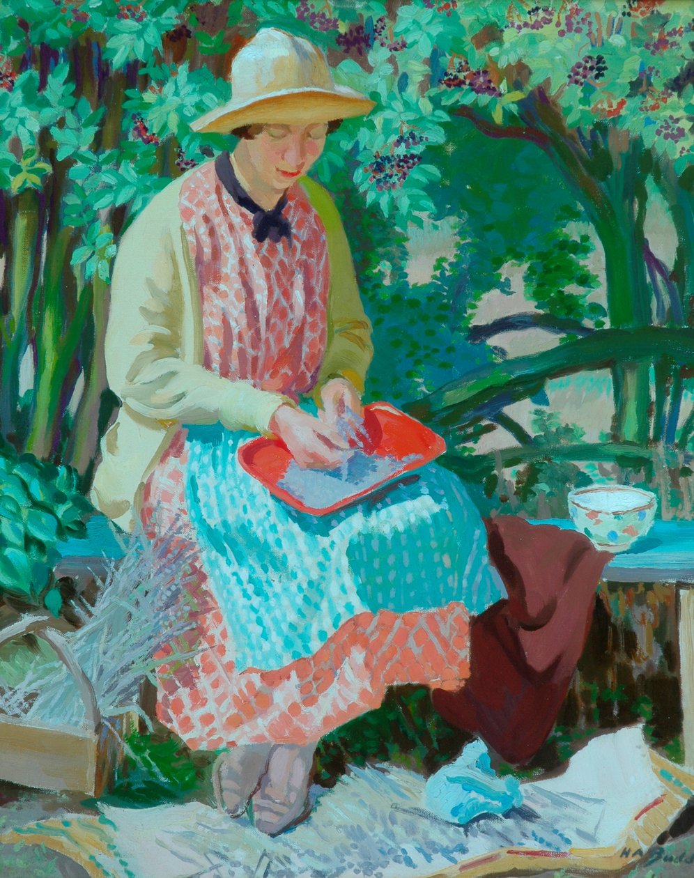 Lavendel (olje på lerret) av Herbert Ashwin Budd