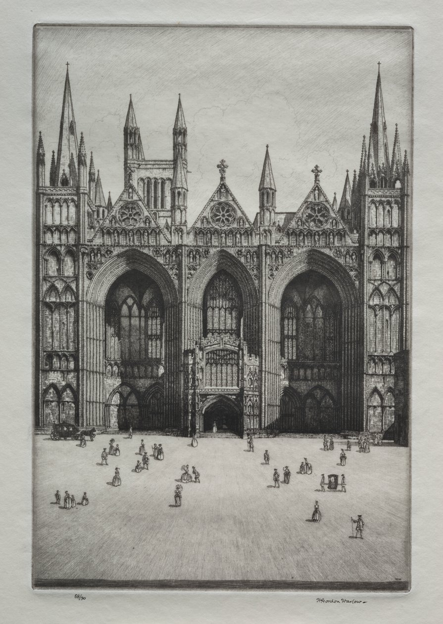 Peterborough katedral av Herbert Gordon Warlow