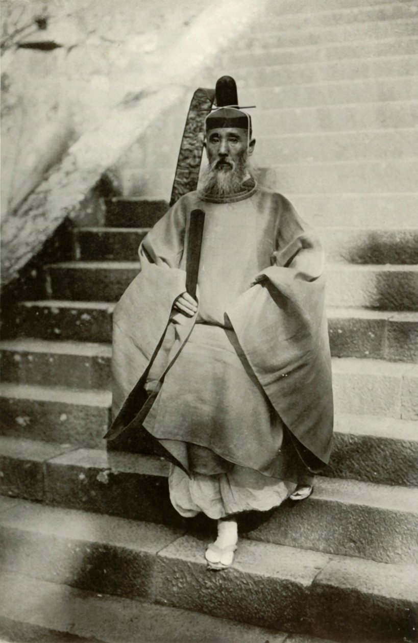 En Shinto-prest, 1910. av Herbert Ponting