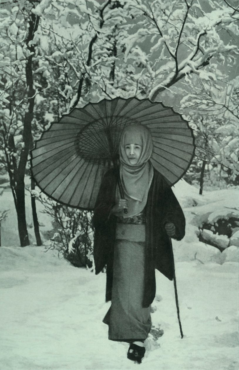 desember i Japan, 1910. av Herbert Ponting