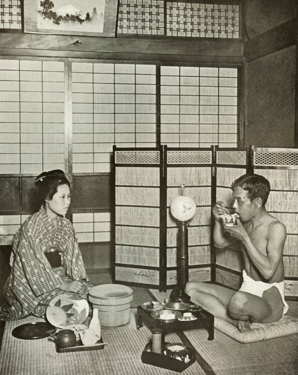 Sommer negligee på Kumamoto, 1910. av Herbert Ponting