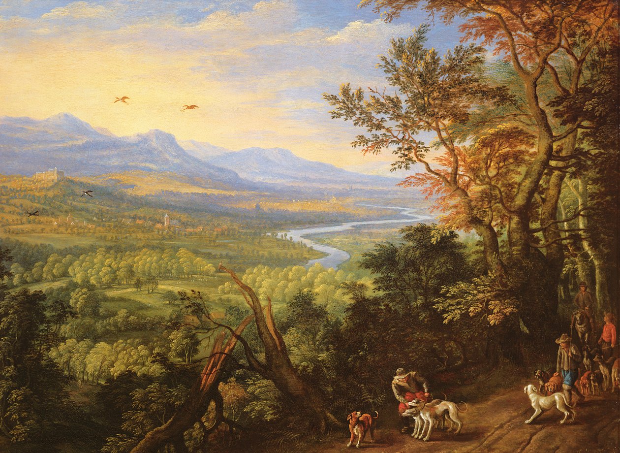 Elvelandskap, 1680-tallet av Herman the Younger Saftleven