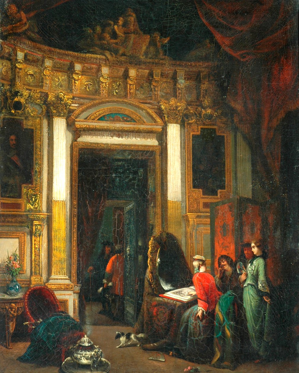 Interiør med figurer av Herman Frederik Carel Tenkate