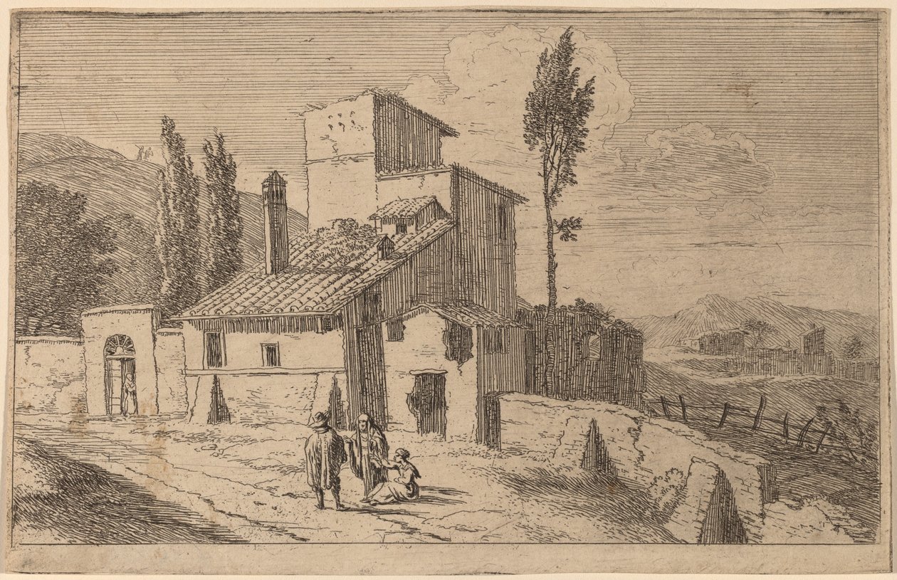 Utsikt over et kloster av Herman van Swanevelt