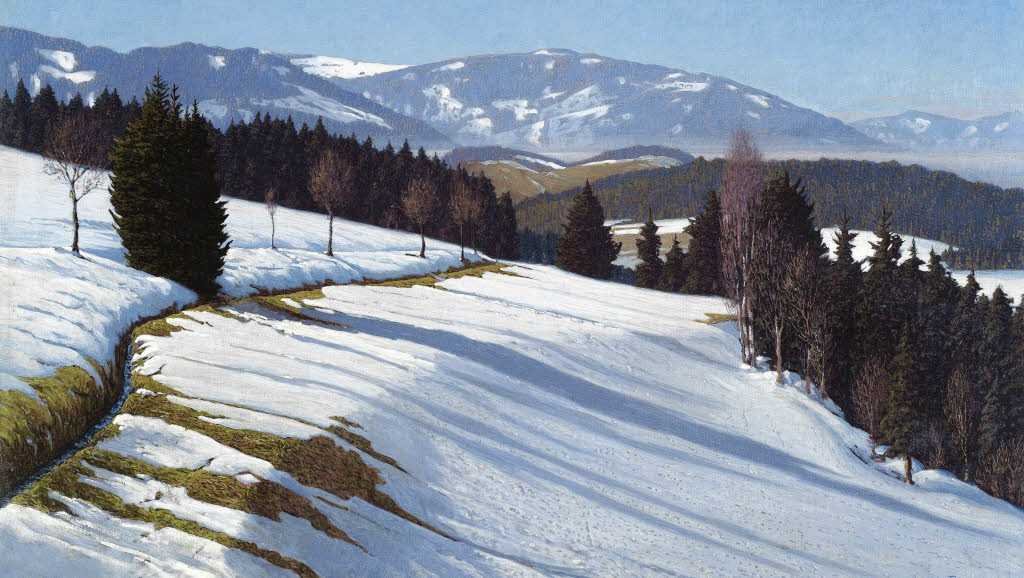 Schwarzwald i bakgrunnen Schauinsland av Hermann Dischler