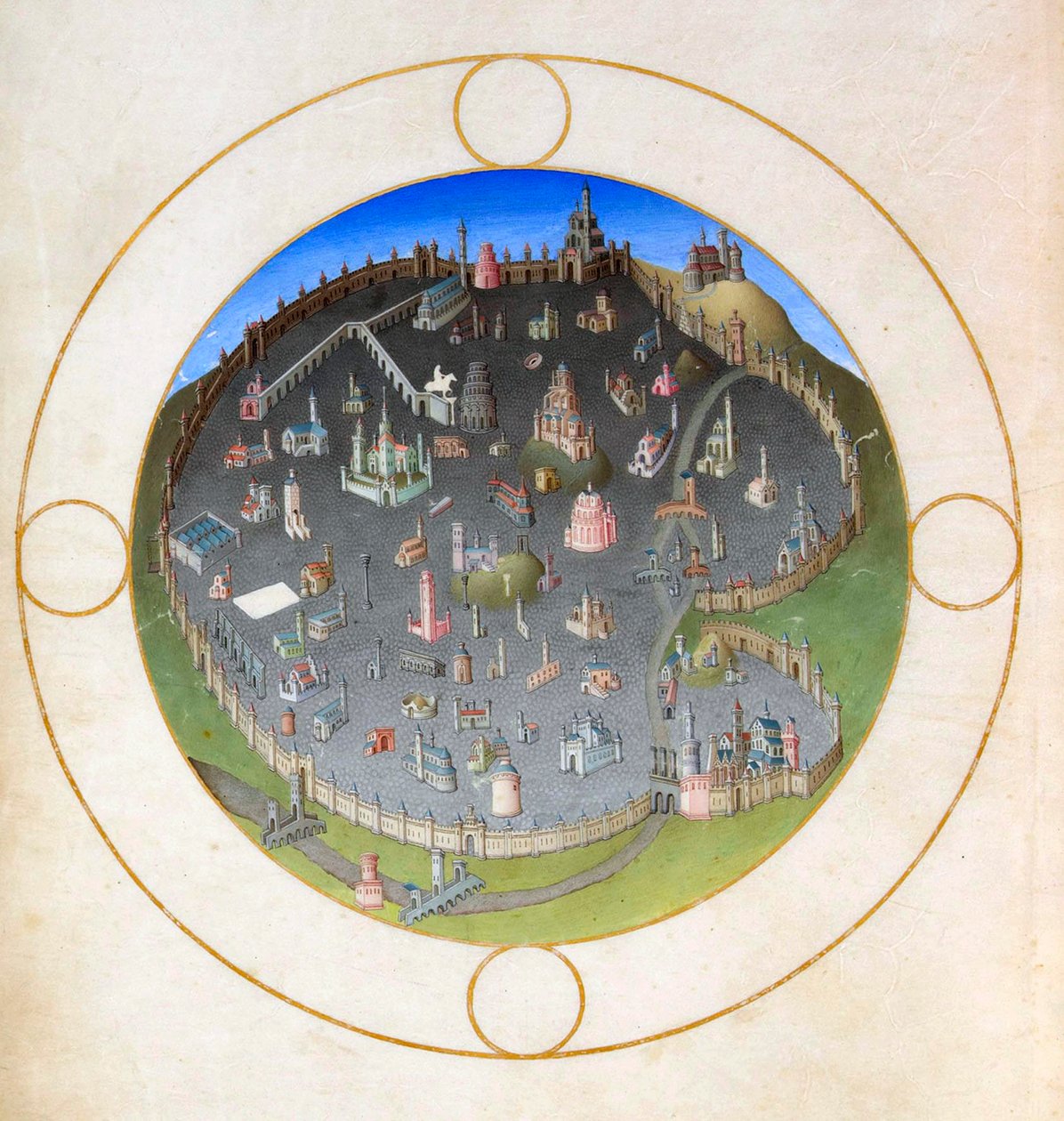 En plan for Roma, 1412-1416 av Hermann Limbourg