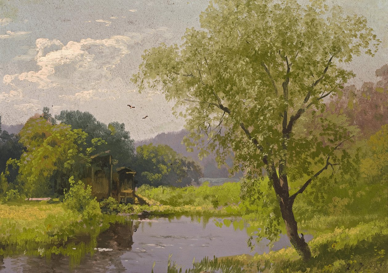 Gammel mølle av Hermann Ottomar Herzog