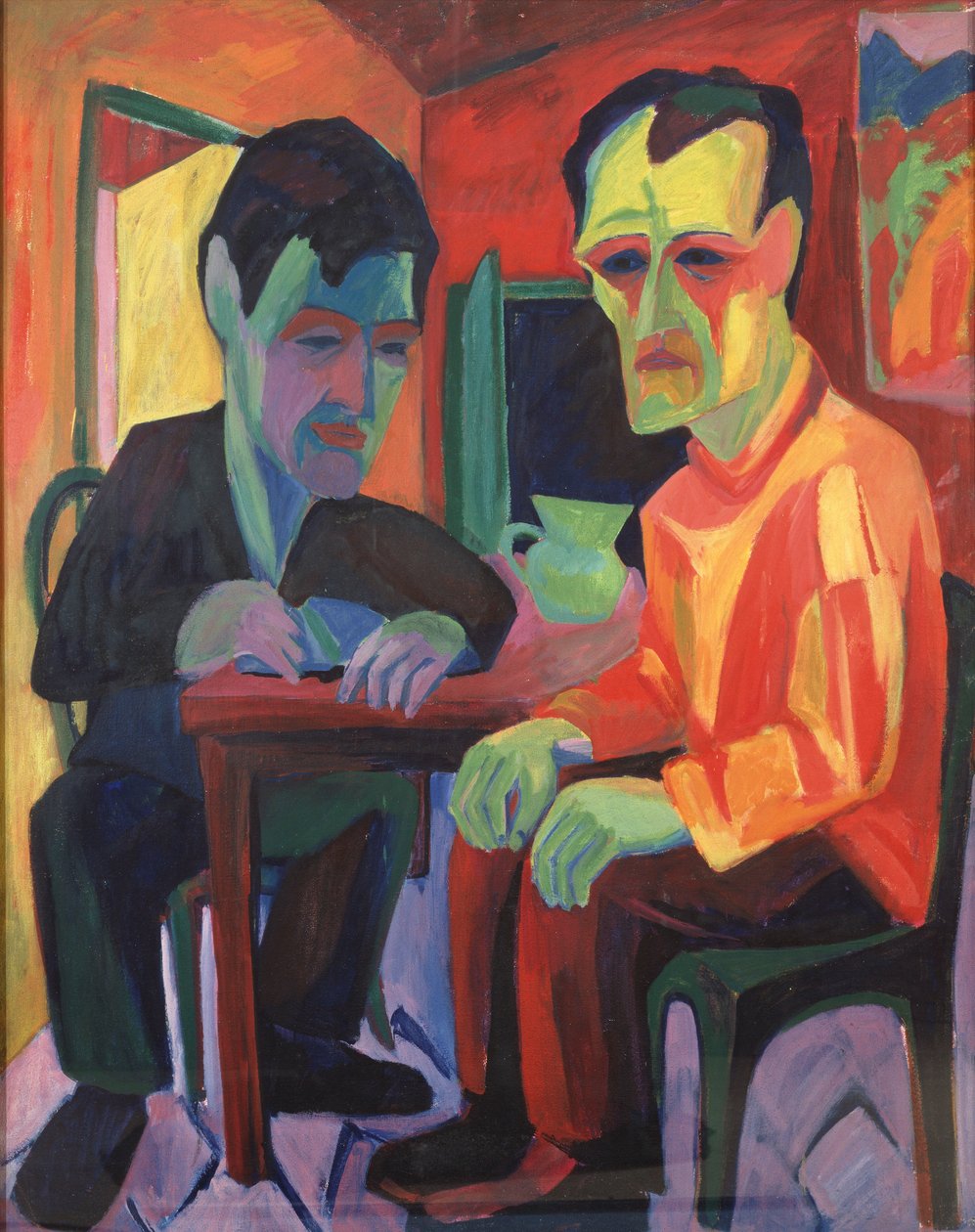 Diskusjonen; Samtalen, ca. 1925 av Hermann Scherer