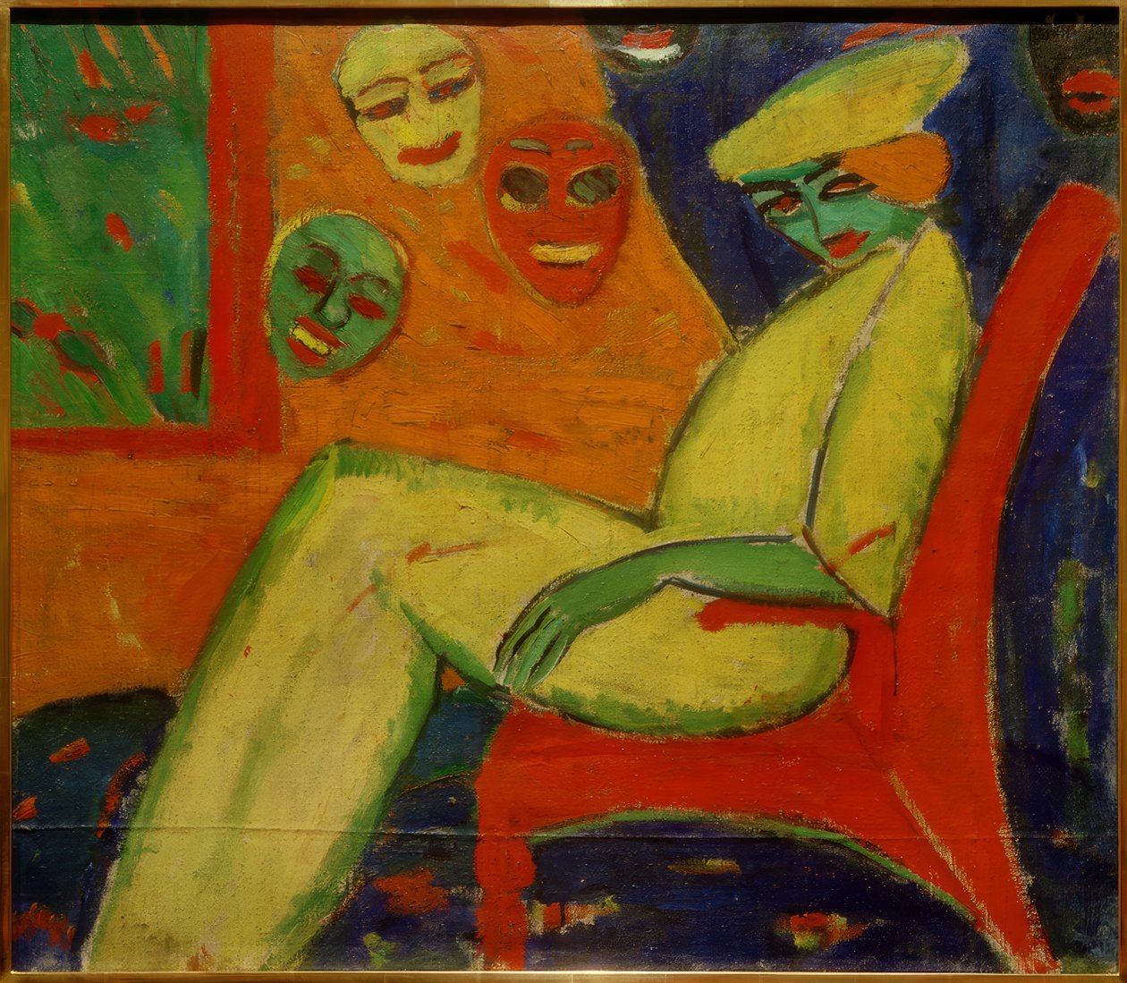 Dame med masker av Hermann Stenner