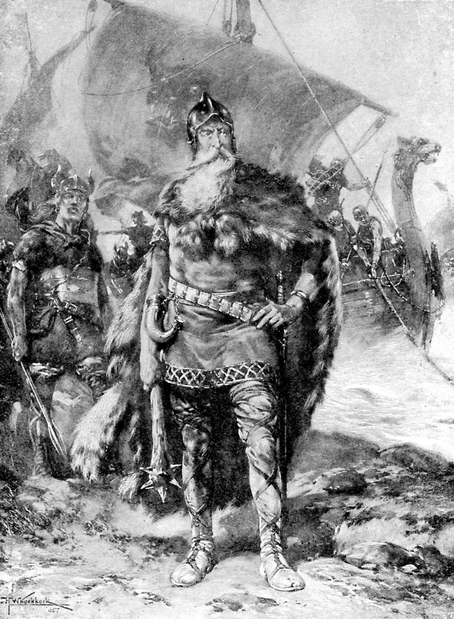 En stor viking, c1920 av Hermanus Koekkoek