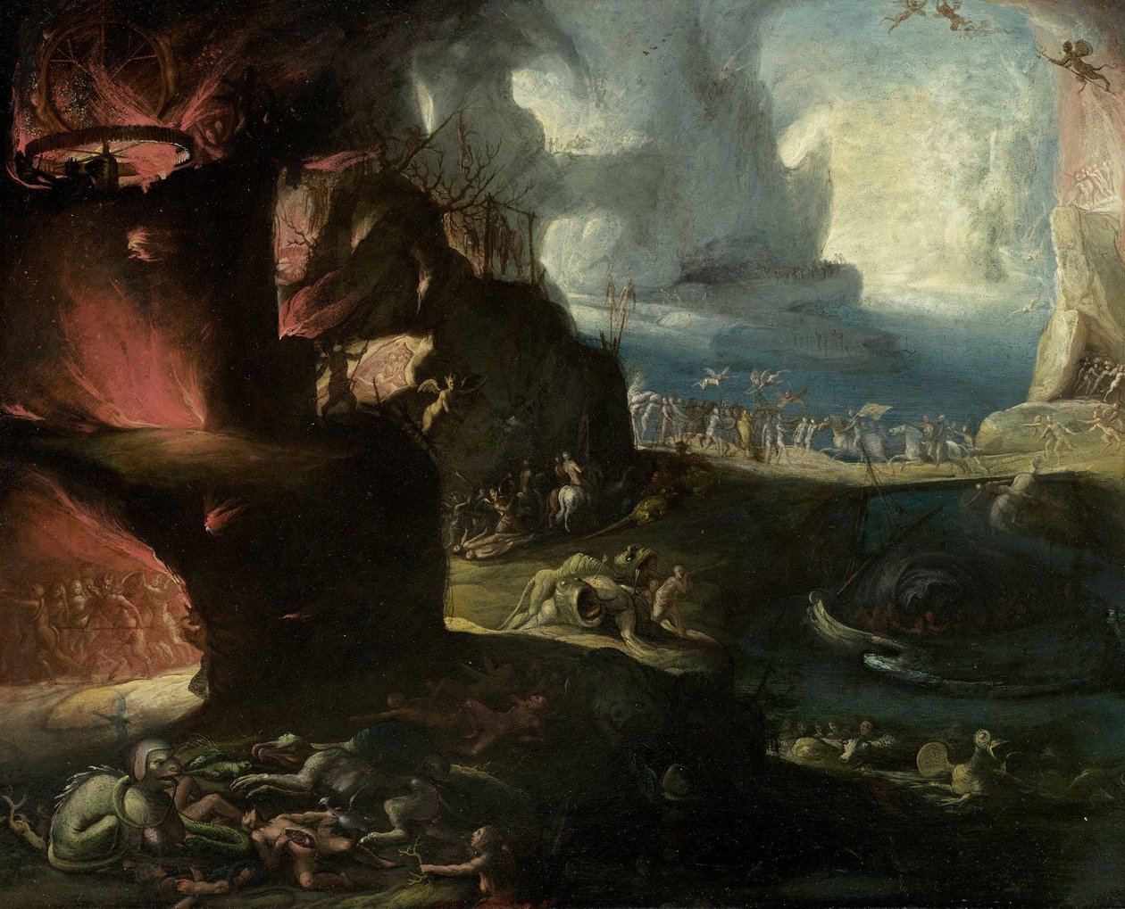 Helvete landskap av Hieronymus Bosch