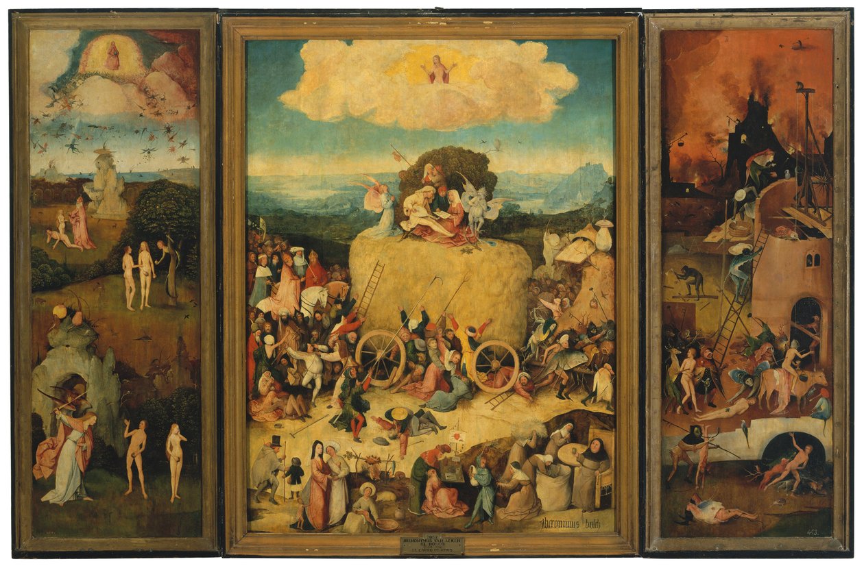 The Haywain Triptych av Hieronymus Bosch