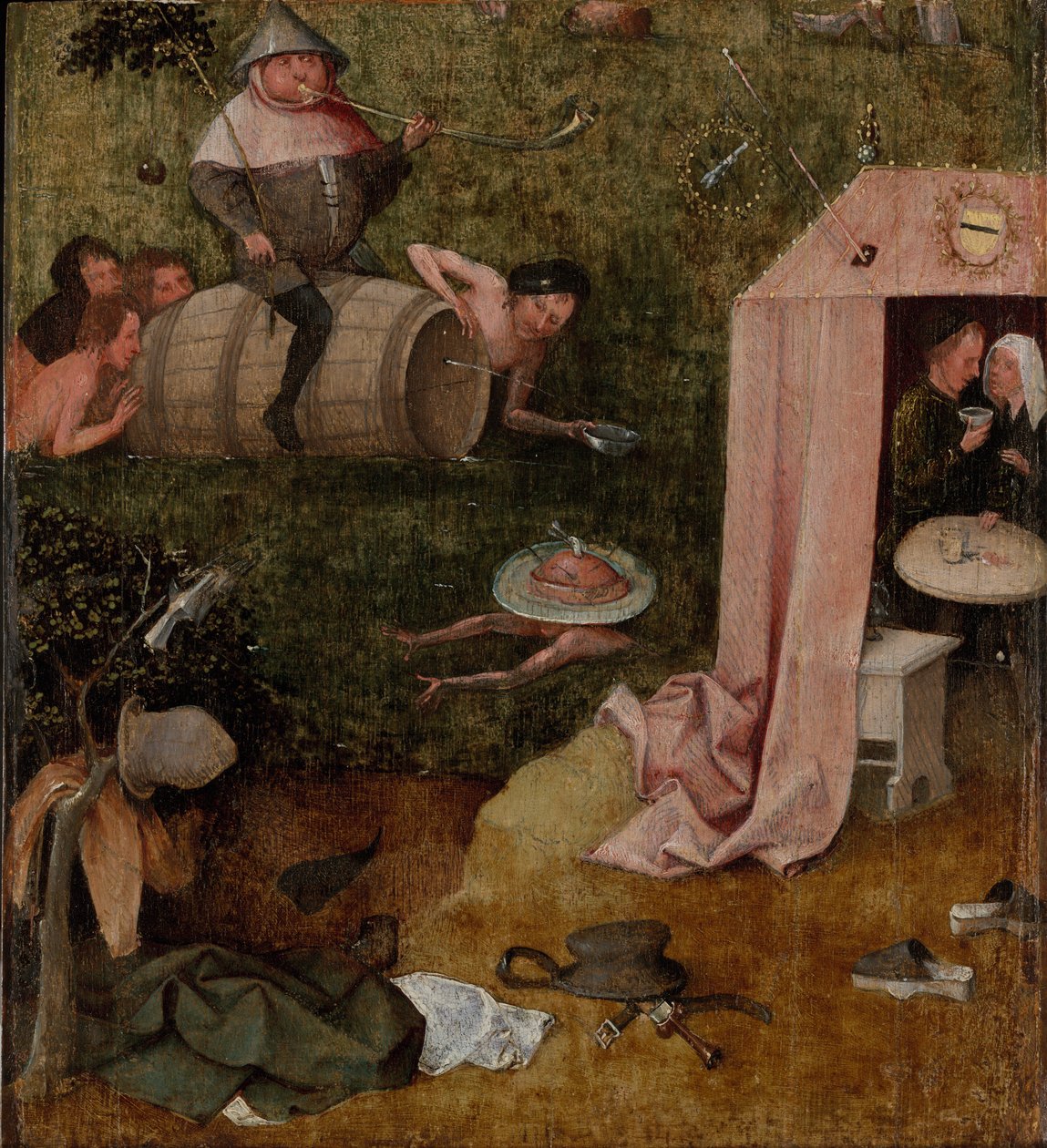 En allegori om uholdenhet av Hieronymus Bosch