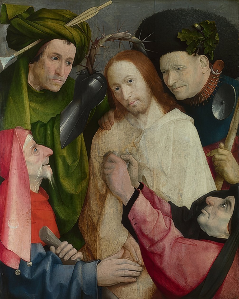 Hån mot Kristus. Rundt 1510 av Hieronymus Bosch
