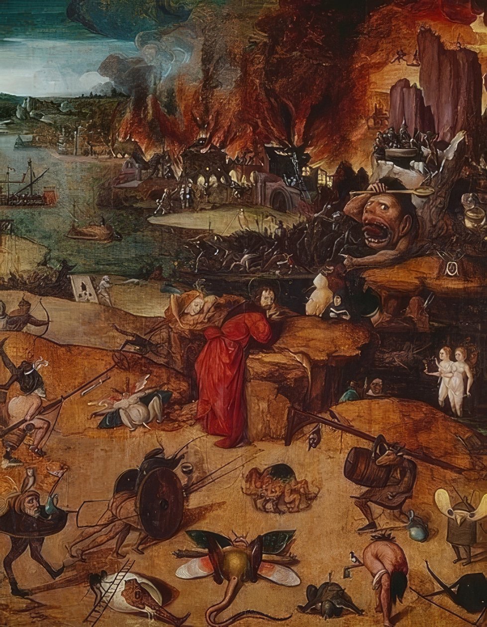 Fristelsen til Saint Anthony av Hieronymus Bosch