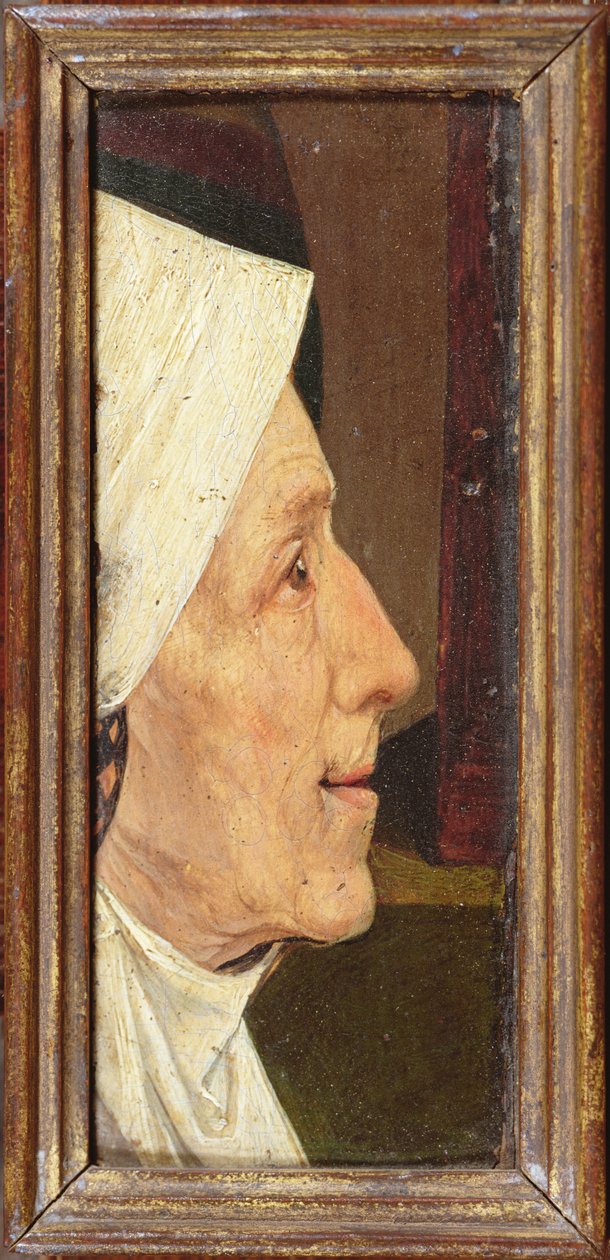 Hodet til en gammel kvinne av Hieronymus Bosch
