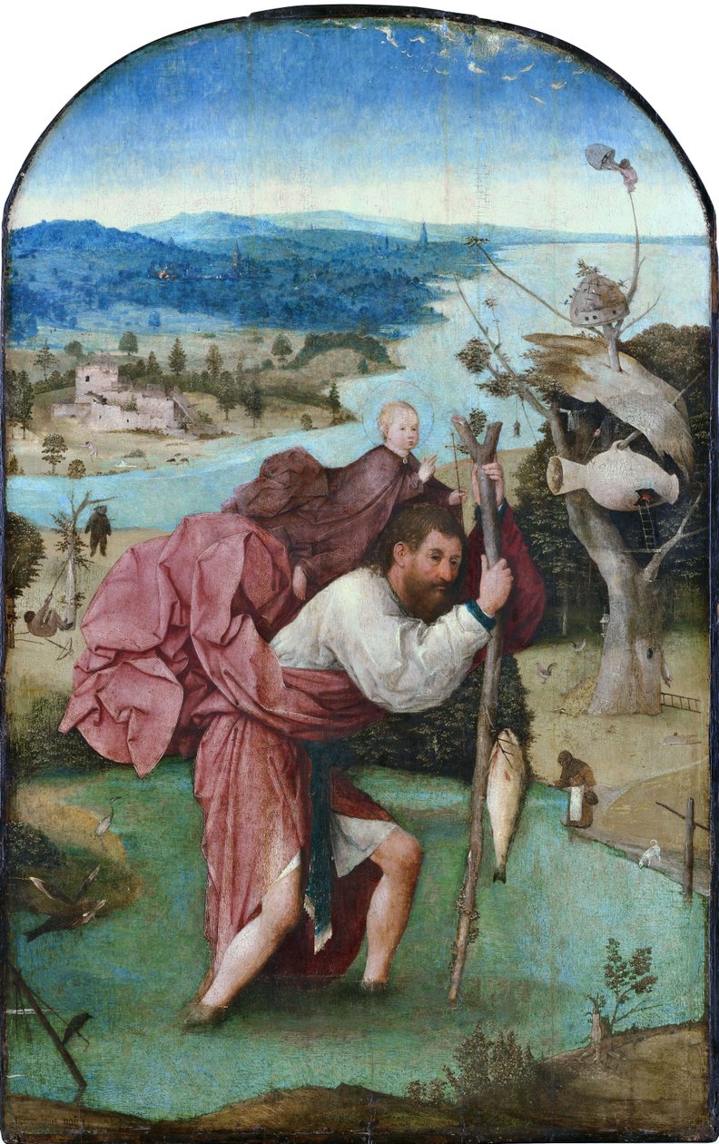 Den hellige Christopher av Hieronymus Bosch