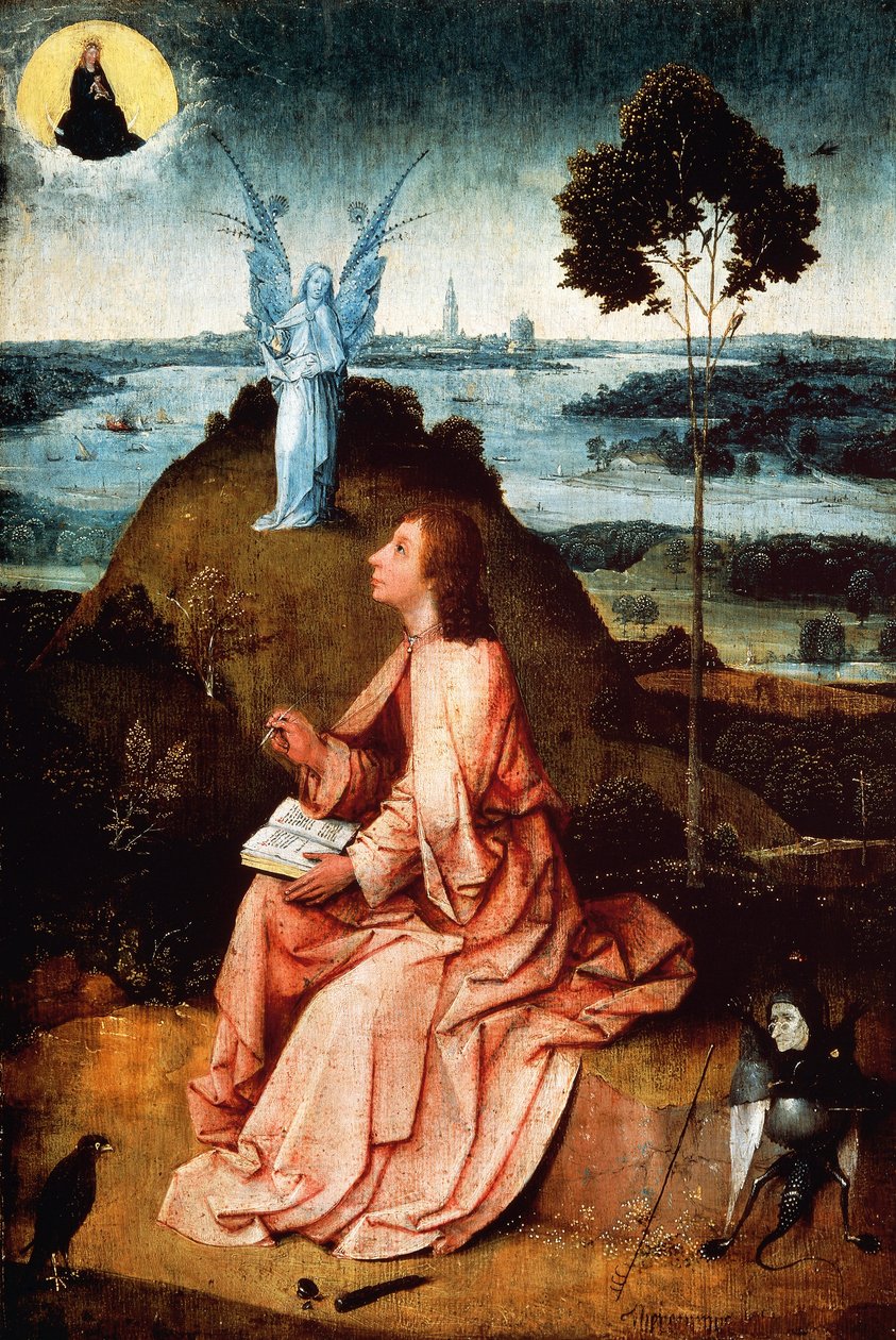 St John på Patmos av Hieronymus Bosch