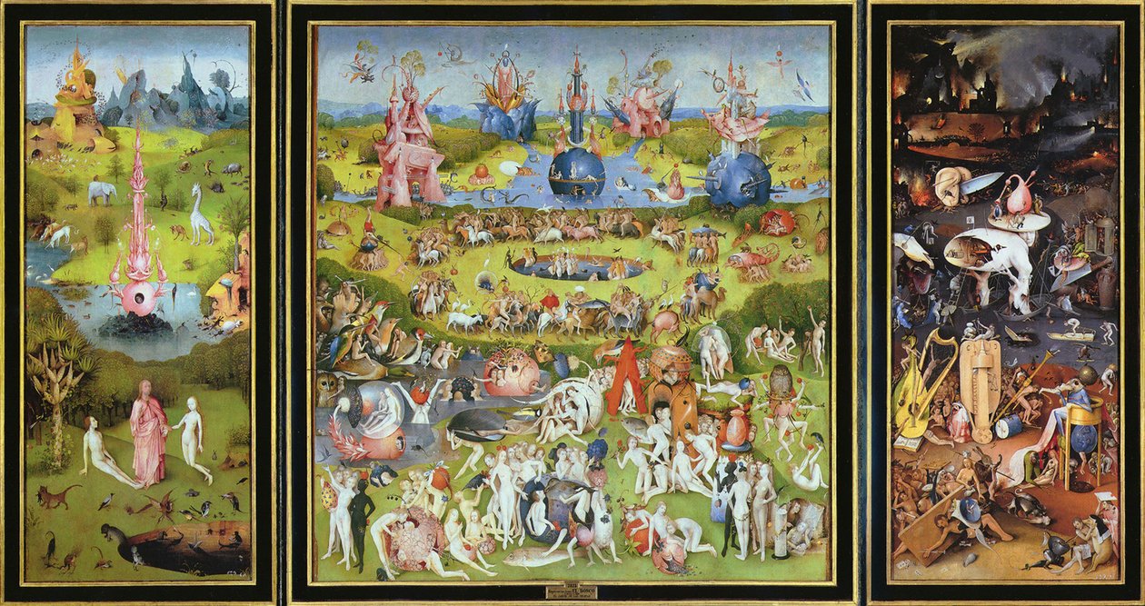 The Garden of Earthly Delights', 1500-tallet. av Hieronymus Bosch