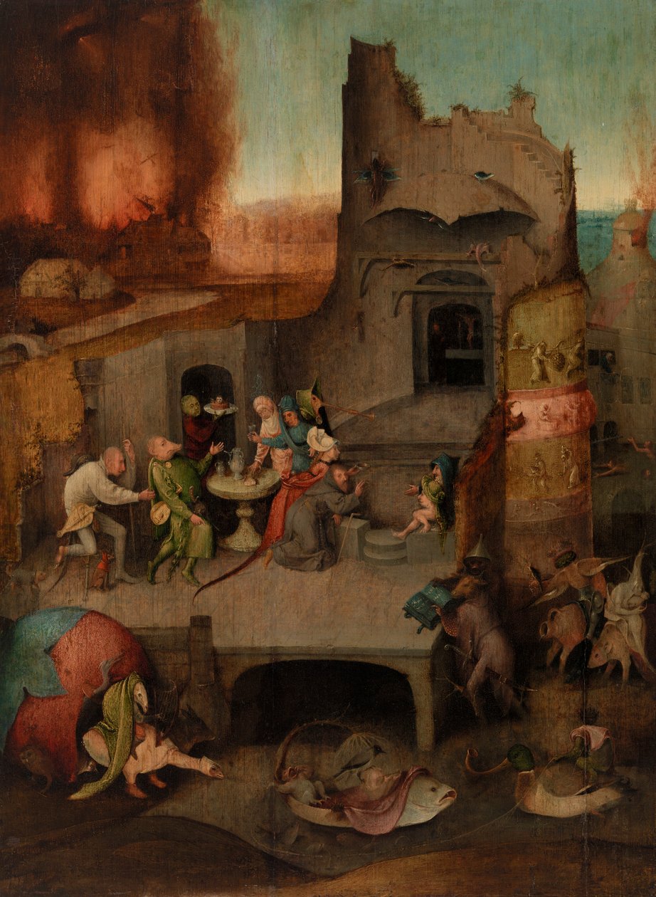Fristelsen til St. Antonius av Hieronymus Bosch