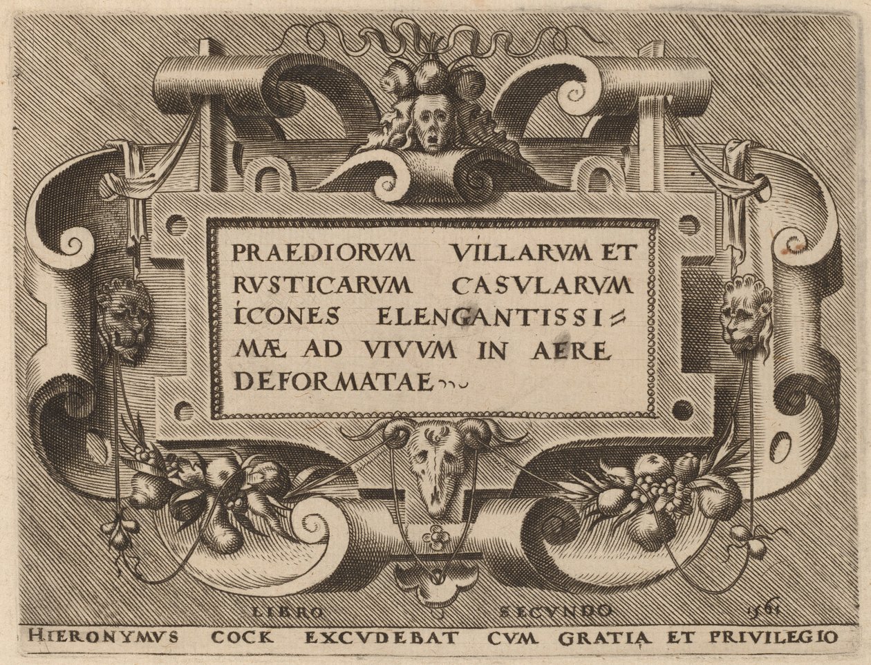 Tittelside for "Villa Farms" av Hieronymus Cock