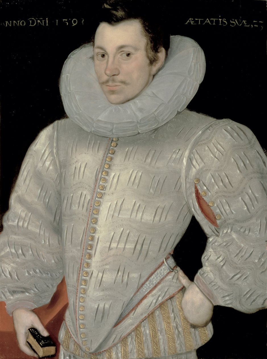 Sir John Ashburnham (1571-1620) 1593 av Hieronymus Custodis