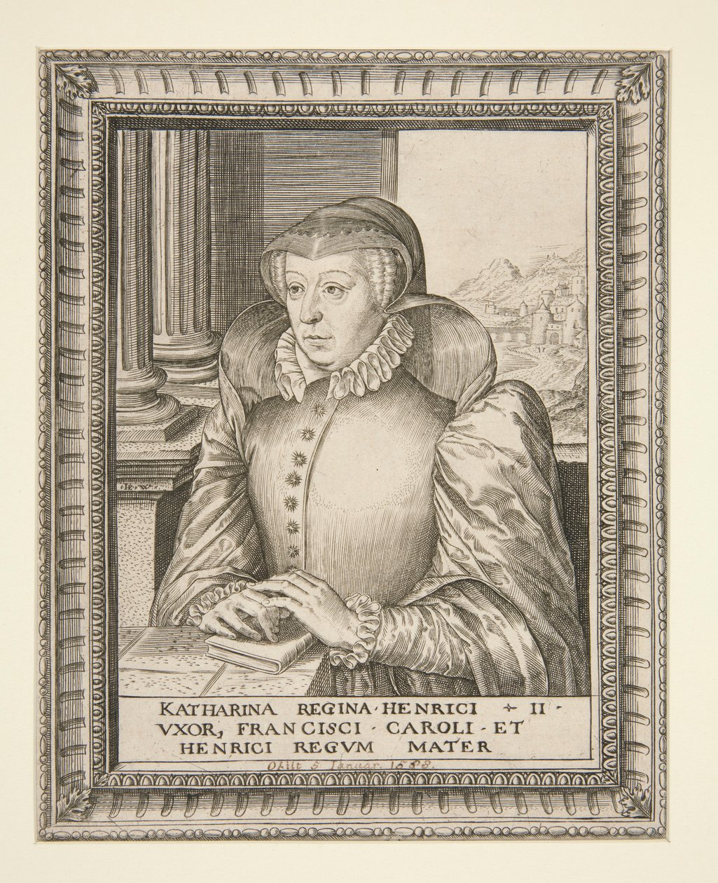 Catherine de Medici av Hieronymus Wierix