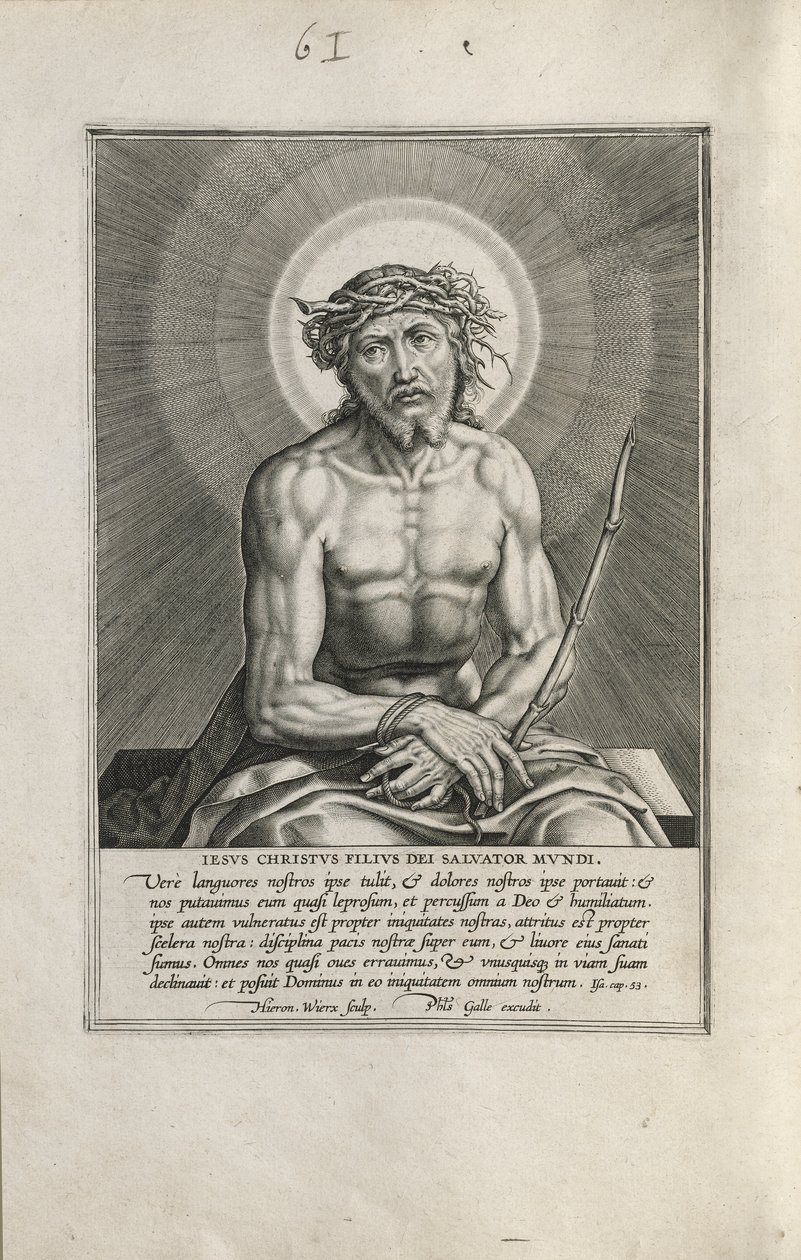Se mannen av Hieronymus Wierix