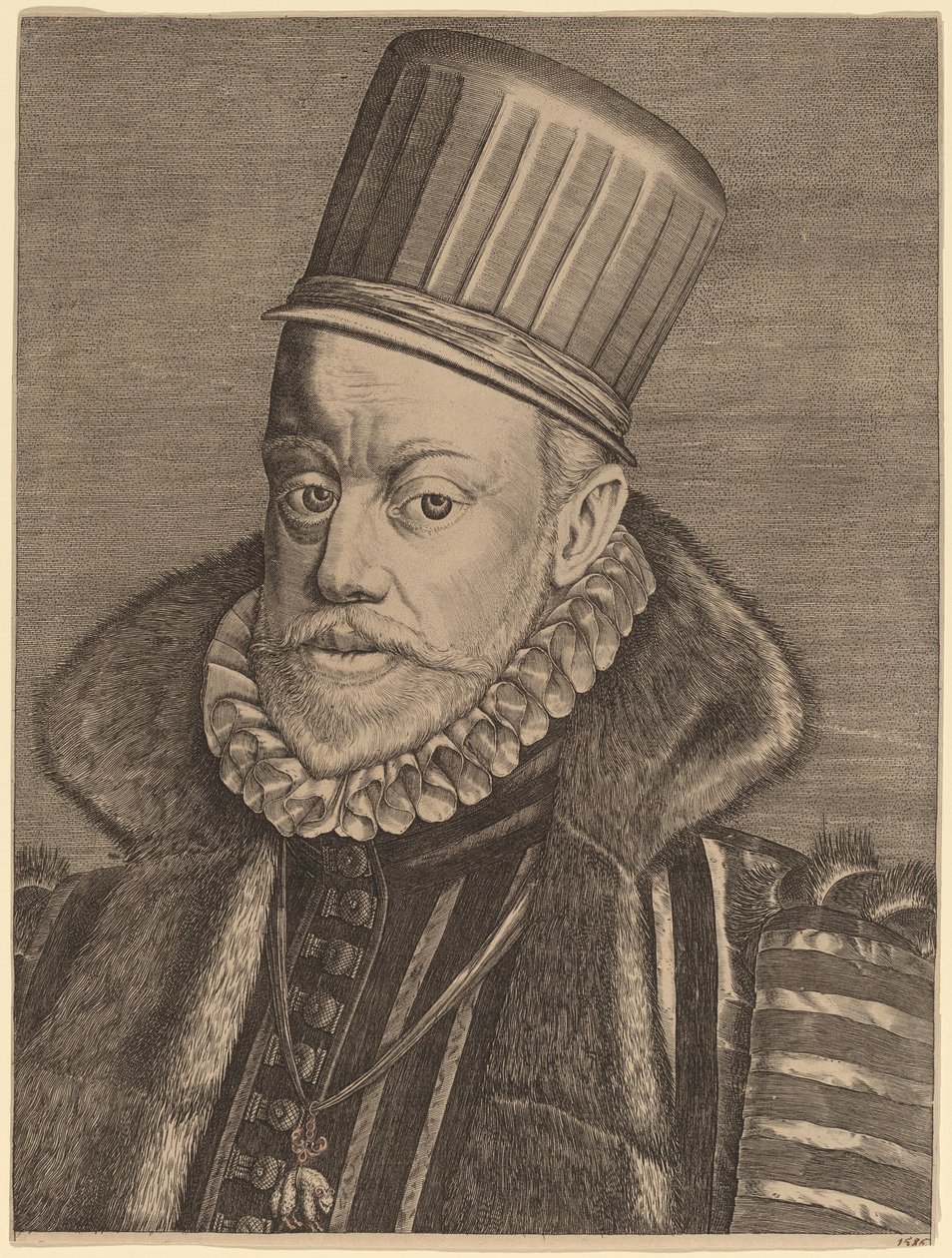 Filip II av Spania av Hieronymus Wierix