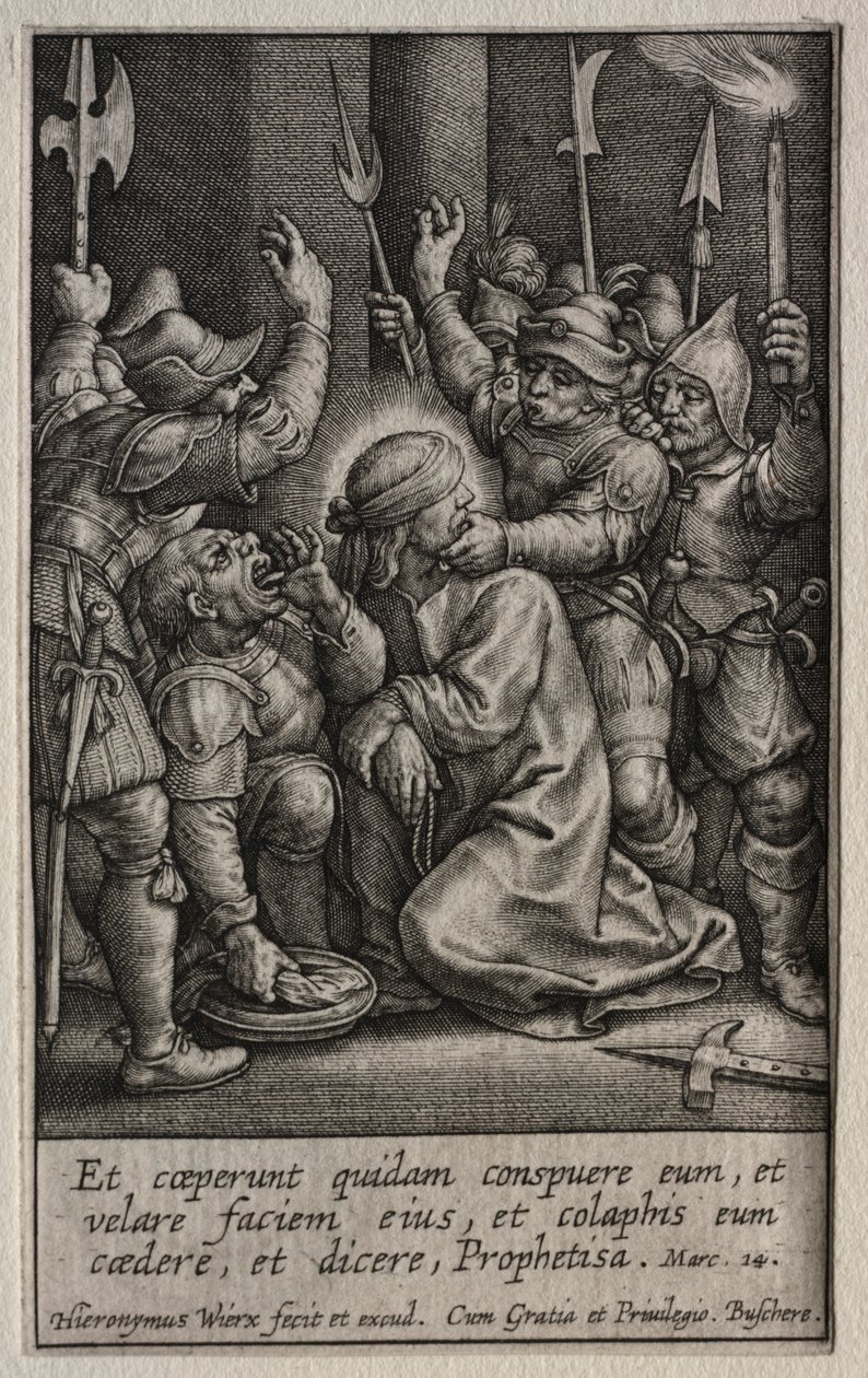 The Passion: The Mocking of Christ av Hieronymus Wierix
