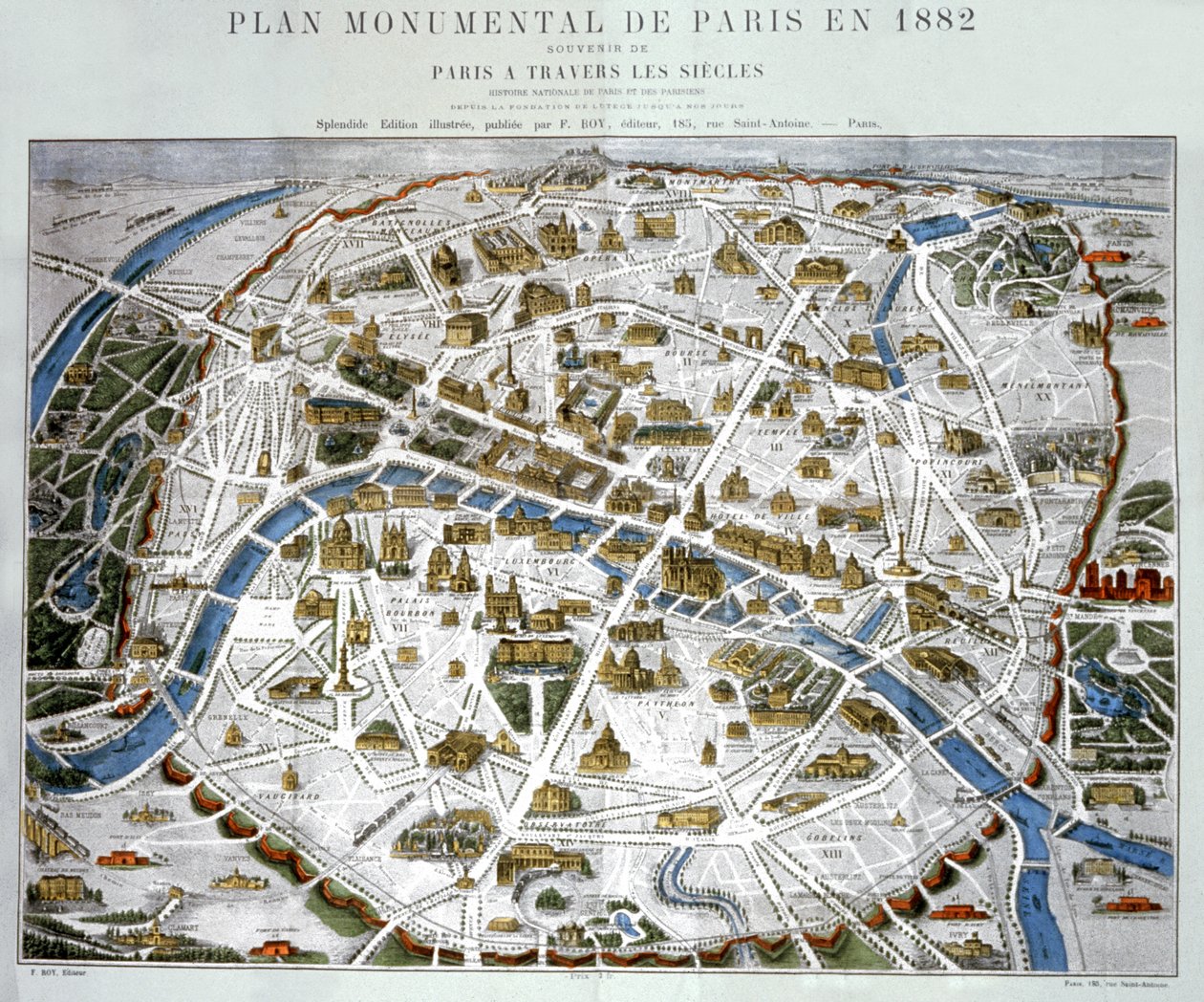 Det nye Paris. ca. 1867 (gravering) av Hilaire Guesnu