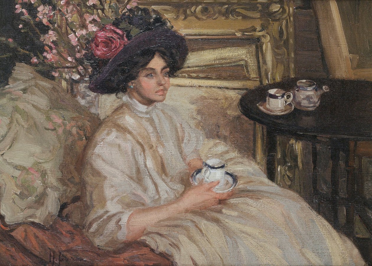 Ettermiddagste, 1917. av Hilda Fearon