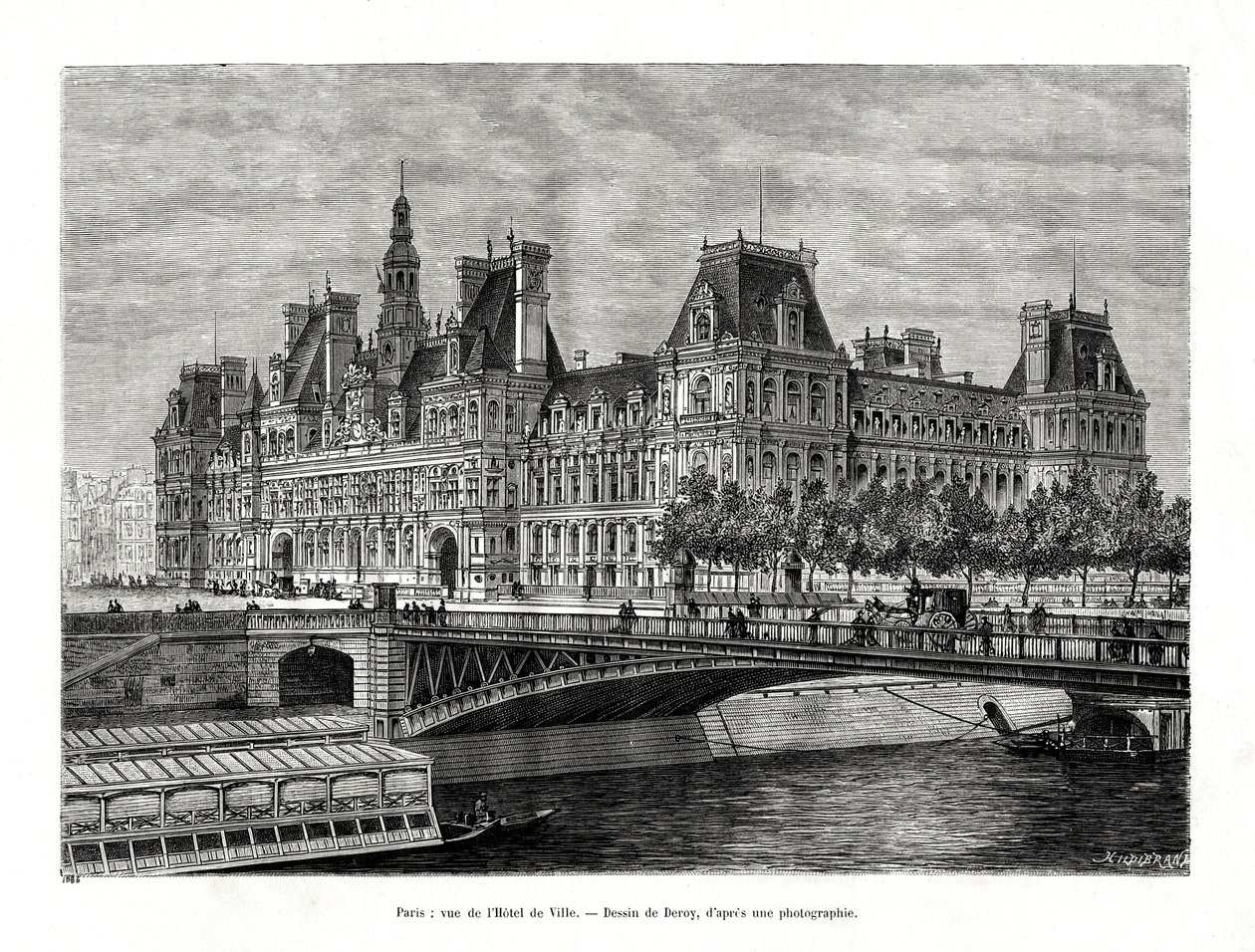 Rådhuset, Paris, Frankrike, 1886 av Hildibrand