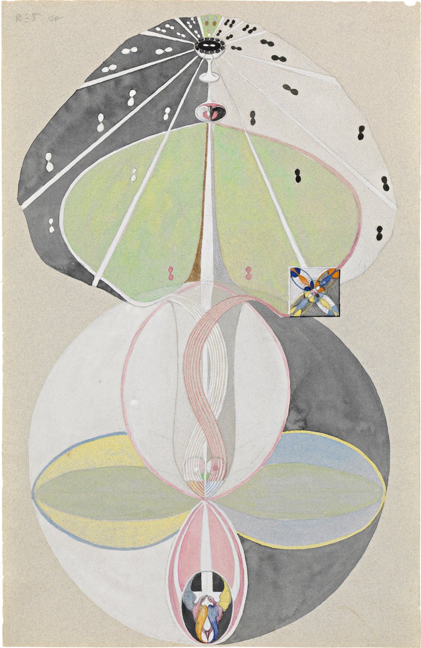 Kunnskapens tre, nr. 5 av Hilma af Klint