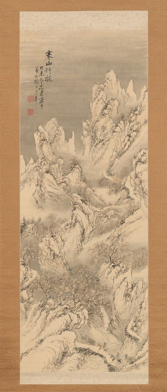 Reisende i Cold Mountains, 1859. av Hine Taizan
