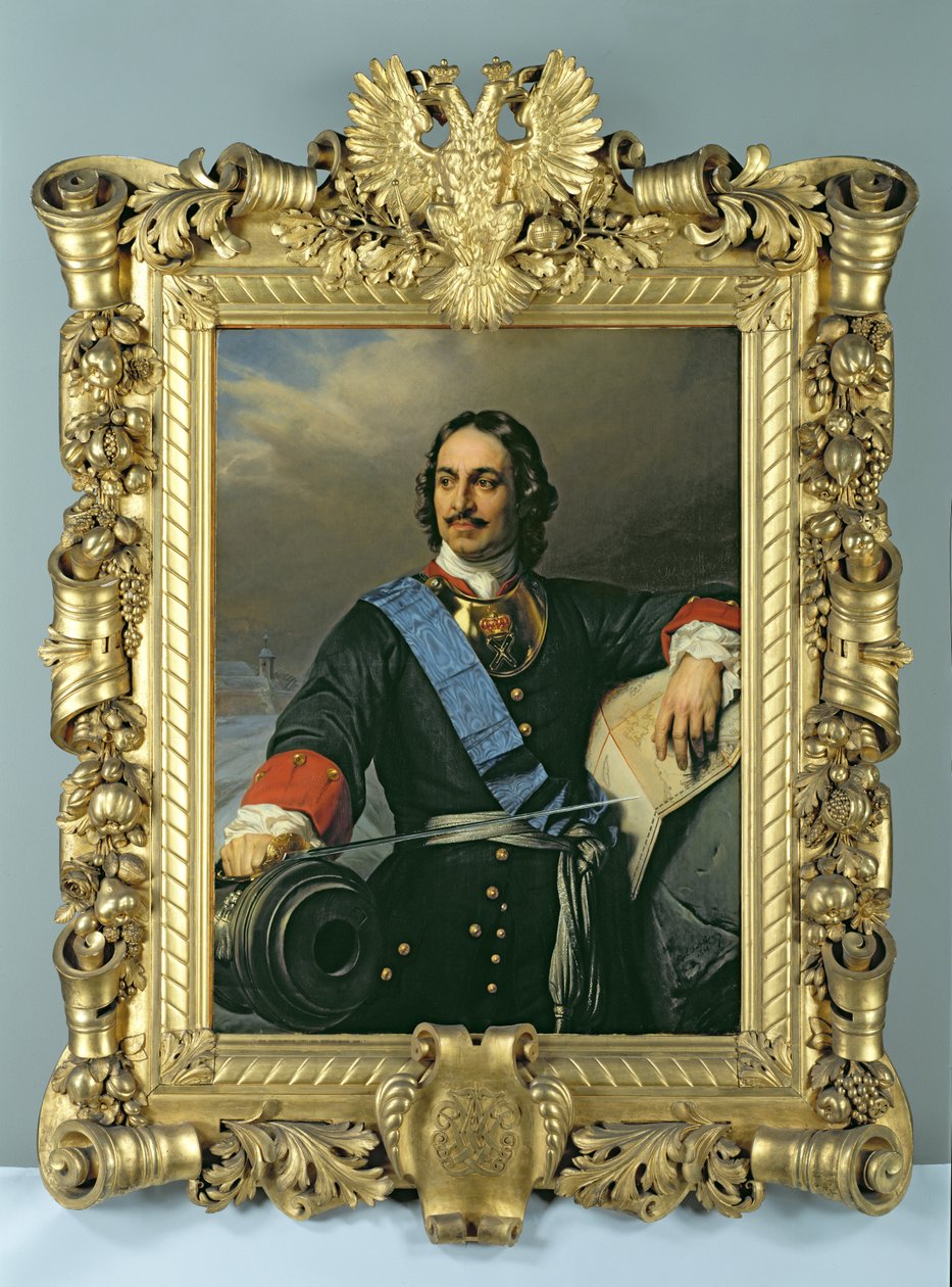 Peter I den store (1672-1725) 1838 (se også 144529) av Hippolyte Delaroche