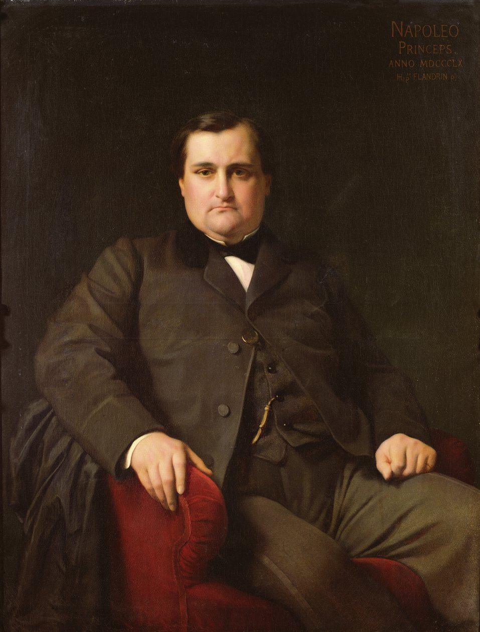 Portrett av Joseph Charles Bonaparte, prins Napoleon (1822-1891), 1863 av Hippolyte Flandrin