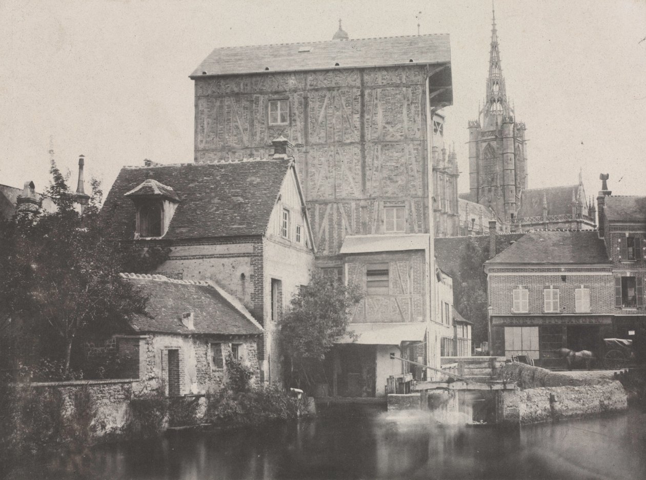 Utsikt over Évreux, 1850. av Hippolyte Bayard