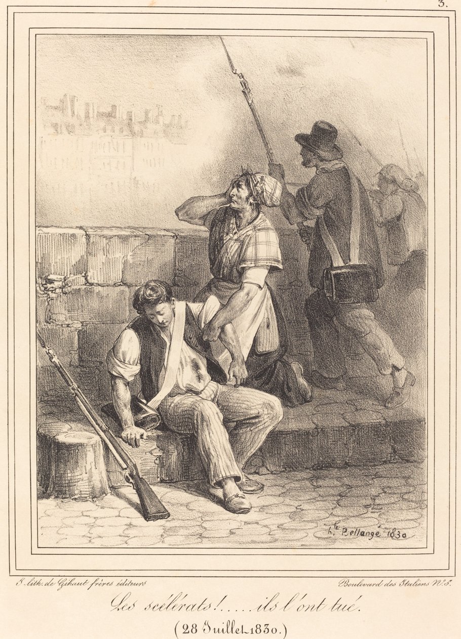 "Slyngelene!..." av Hippolyte Bellange
