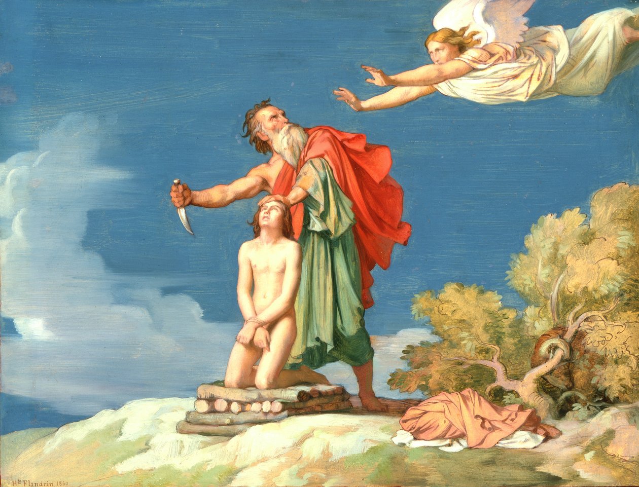 Isaks offer av Hippolyte Flandrin