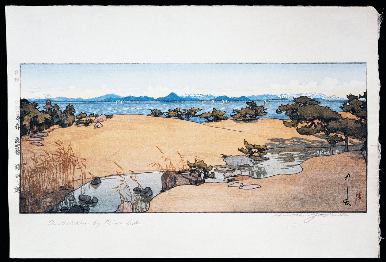 Hage nær Lake Biwa av Hiroshi Yoshida